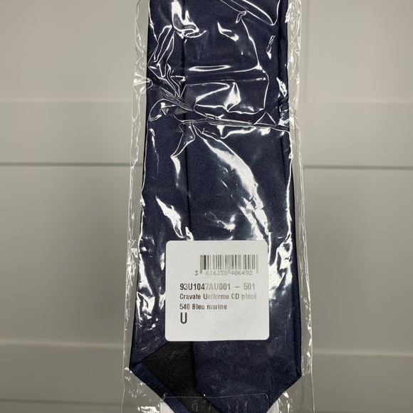 Dior Uniform CD Logo Navy Tie - Picture 3 of 4